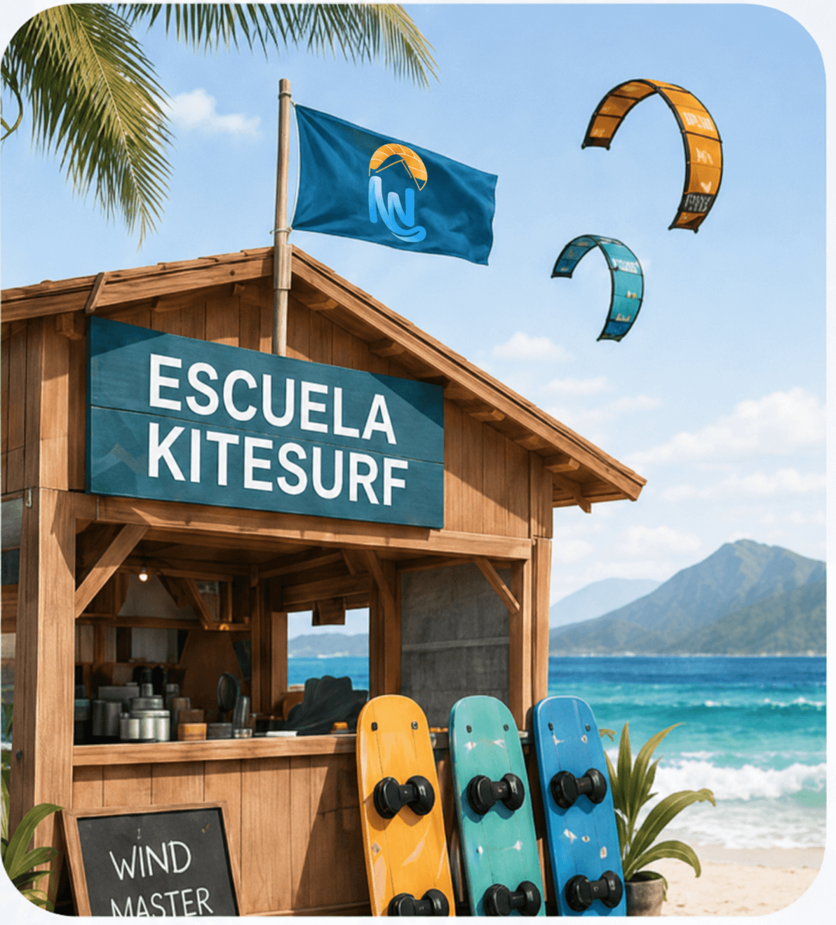 Escuela de kitesurf conectando con instructores en Instructa
